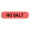 Nevs No Salt Label 5/16 x 1-1/4" D-2519 - alternate 1
